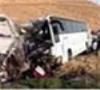 37 زخمی در واژگونی اتوبوس در جاده شاهرود - سبزوار