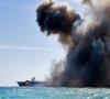 انهدام کشتی متجاوزان در سواحل یمن