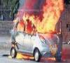 پدر داماد، خودرو مادر عروس را آتش زد