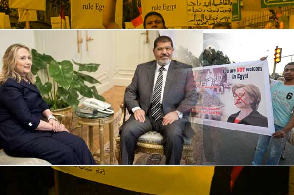 فعالان سیاسی مصر، سفر وزیر خارجه آمریکا به قاهره را دخالت در امور داخلی این کشور می دانند.