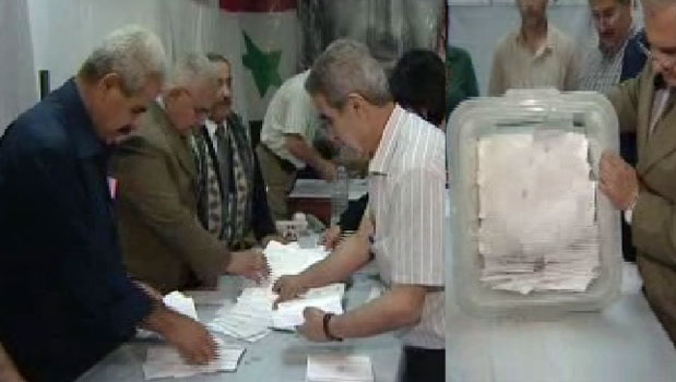 شمارش آراء انتخابات پارلمانی در شعبه های اخذ رای در سوریه آغاز شد.
