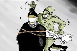 	رسانه های جهان عرب هر روز ایده های انتقادی خود درباره مسائل مختلف داخلی، منطقه ای و بین المللی را در قالب کاریکاتور بیان می کنند که به برخی از این کاریکاتورها اشاره می شود.