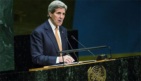وزیر خارجه آمریکا در کنفراس بازنگری معاهده ان.پی.تی گفت:ما از هر زمان دیگری به توافق جامع با ایران نزدیکتریم.