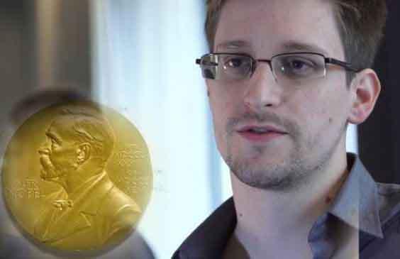 ادوارد اسنودن، پیمانکار سابق سازمان سیا که در ماه می فعالیت‌های جاسوسی امریکا را افشا کرد برای دریافت جایزه‌ی صلح نوبل ۲۰۱۳ نامزد شده است.اسنودن اطلاعاتی را درباره طرح گسترده‌ی آژانس امنیت ملی امریکا (NSA)، از جمله طرح پریزم را افشا کرد.